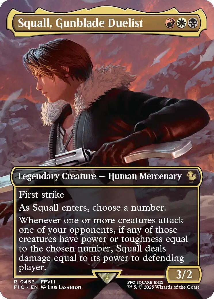 Image for Squall, Gunblade Duelist (Borderless) (453) (FINAL FANTASY) - Magic: The Gathering