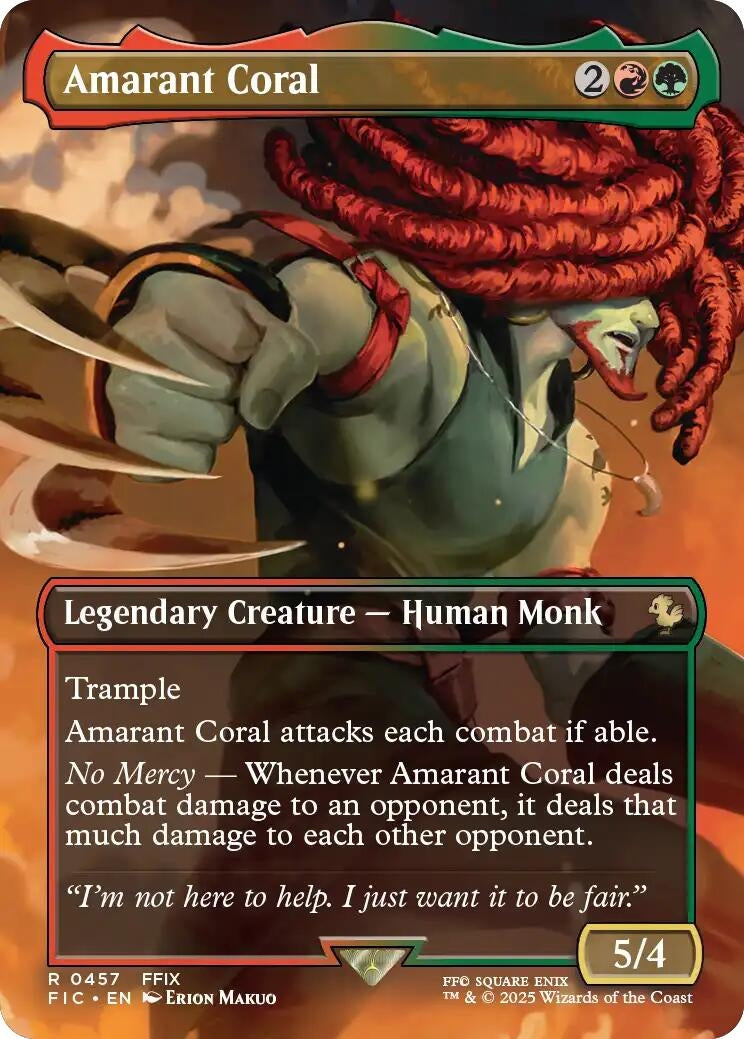 Image for Amarant Coral (Borderless) (457) (FINAL FANTASY) - Magic: The Gathering