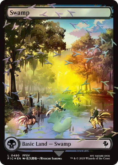 Image for Swamp (Chocobo Track Foil) (480) (FINAL FANTASY) - Magic: The Gathering