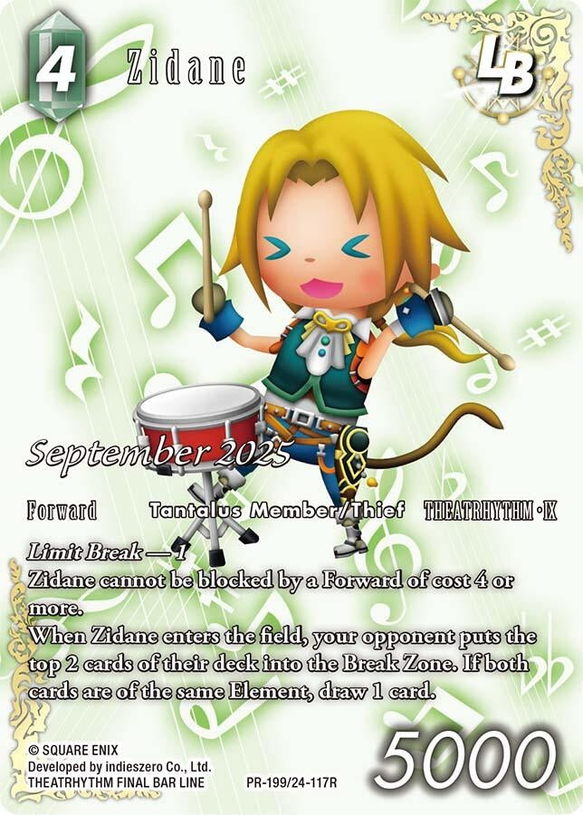 Image for Zidane LB (PR-199/24-117R) (PR-199/24-117R) (FF: Promo Cards) (PR) - Final Fantasy TCG
