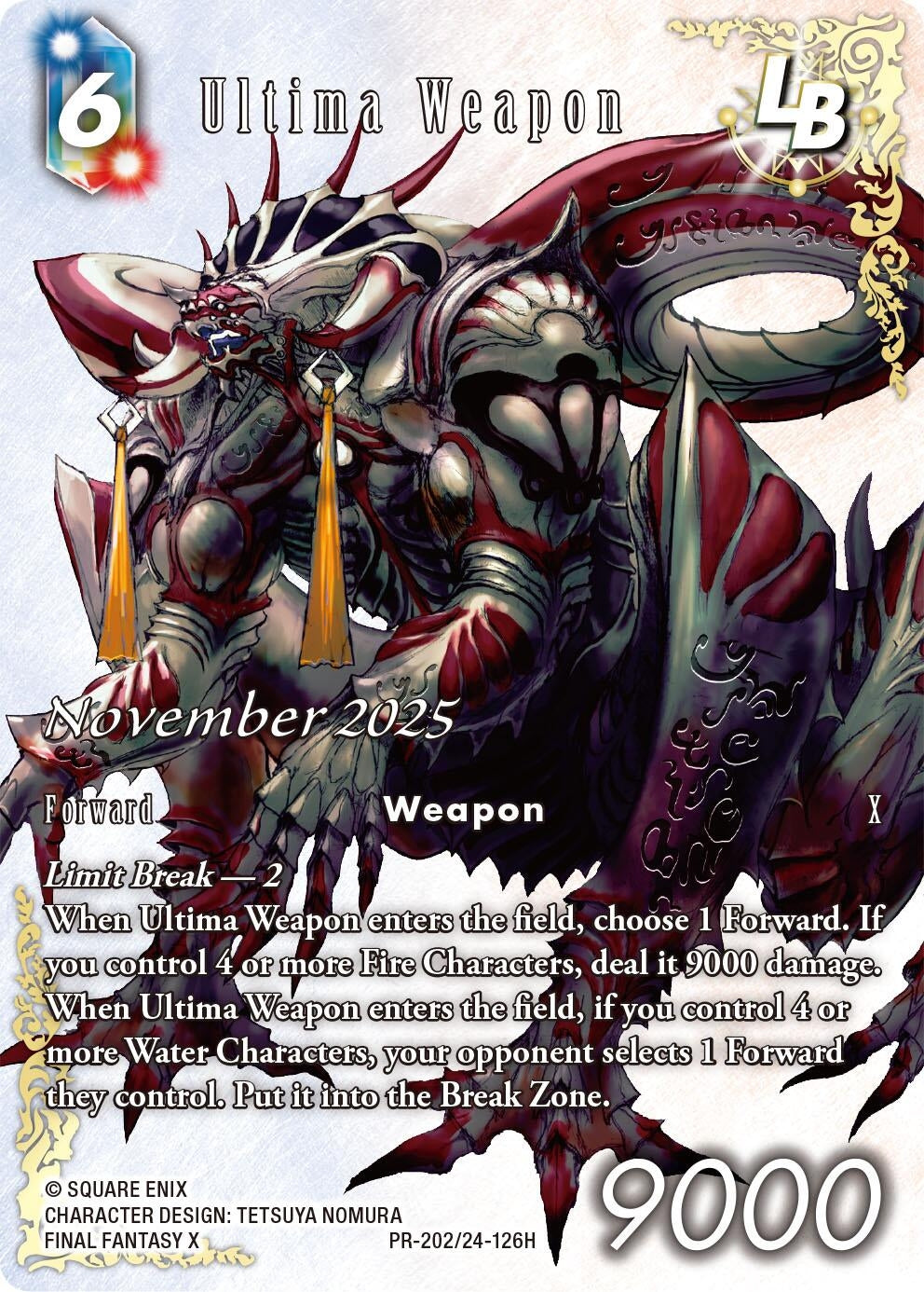Image for Ultima Weapon LB (PR-202/24-126H) (PR-202/24-126H) (FF: Promo Cards) (PR) - Final Fantasy TCG