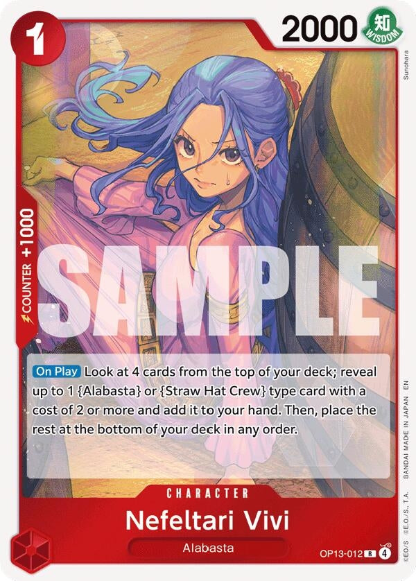 Image for Nefeltari Vivi (OP13-012) (Carrying On His Will) - One Piece Card Game