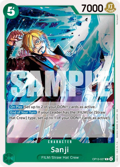 Image for Sanji (OP13-027) (Carrying On His Will) - One Piece Card Game