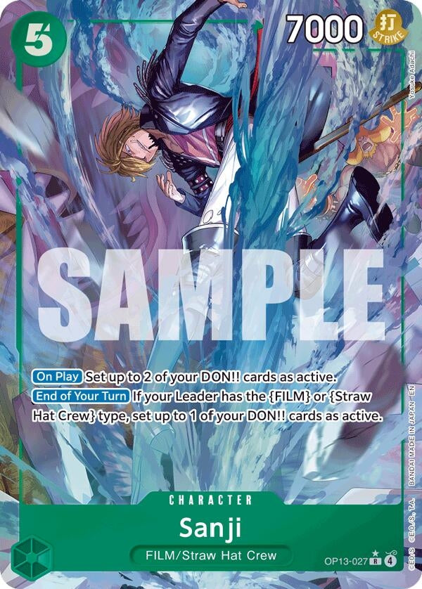 Image for Sanji (Alternate Art) (OP13-027) (Carrying On His Will) - One Piece Card Game