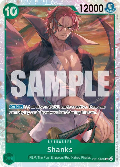 Image for Shanks (028) (OP13-028) (Carrying On His Will) - One Piece Card Game