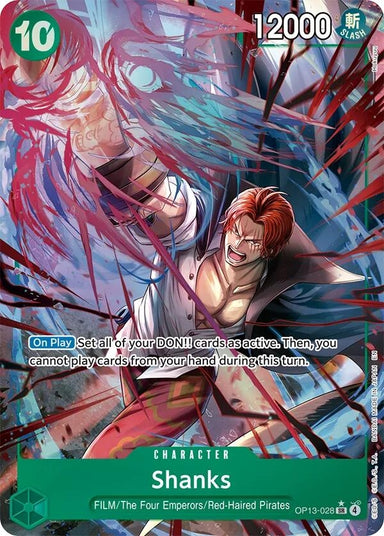 Image for Shanks (028) (Alternate Art) (OP13-028) (Carrying On His Will) - One Piece Card Game