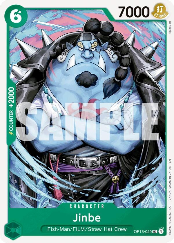Image for Jinbe (OP13-029) (Carrying On His Will) - One Piece Card Game