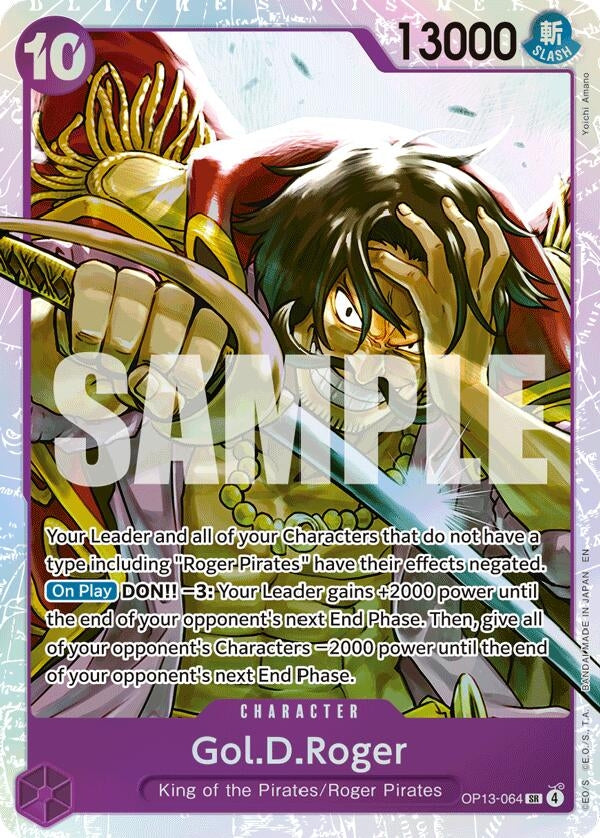 Image for Gol.D.Roger (064) (OP13-064) (Carrying On His Will) - One Piece Card Game
