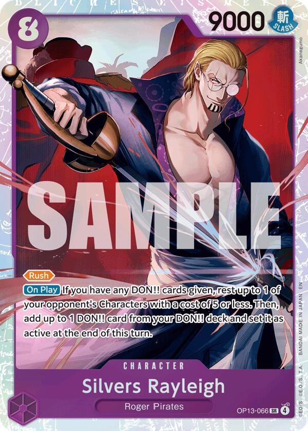 Image for Silvers Rayleigh (OP13-066) (Carrying On His Will) - One Piece Card Game