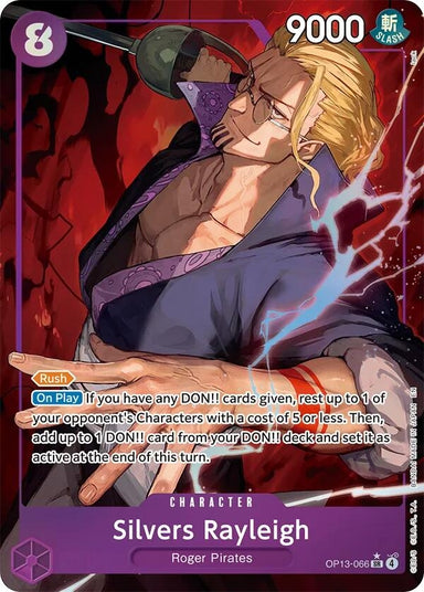 Image for Silvers Rayleigh (Alternate Art) (OP13-066) (Carrying On His Will) - One Piece Card Game
