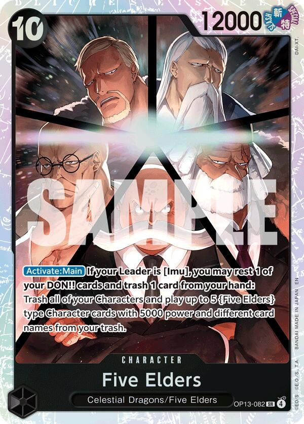 Image for Five Elders (OP13-082) (Carrying On His Will) - One Piece Card Game