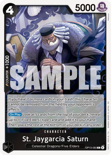 Image for St. Jaygarcia Saturn (OP13-083) (Carrying On His Will) - One Piece Card Game