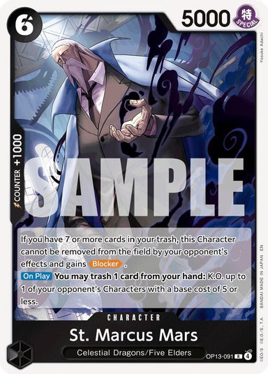 Image for St. Marcus Mars (OP13-091) (Carrying On His Will) - One Piece Card Game