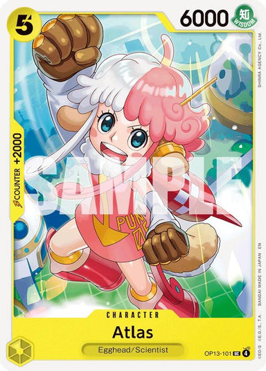 Image for Atlas (OP13-101) (Carrying On His Will) - One Piece Card Game