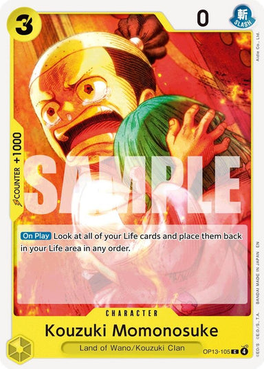 Image for Kouzuki Momonosuke (OP13-105) (Carrying On His Will) - One Piece Card Game