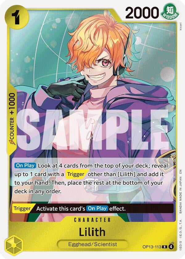 Image for Lilith (OP13-113) (Carrying On His Will) - One Piece Card Game