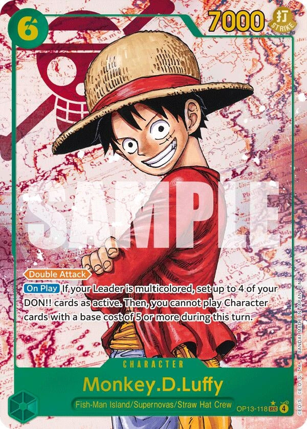 Image for Monkey.D.Luffy (118) (Parallel) (OP13-118) (Carrying On His Will) - One Piece Card Game
