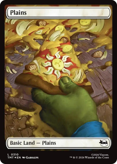 Image for Plains (0310) (Surge Foil) (310) (Teenage Mutant Ninja Turtles) - Magic: The Gathering