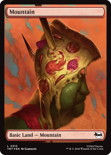 Image for Mountain (0313) (Surge Foil) (313) (Teenage Mutant Ninja Turtles) - Magic: The Gathering