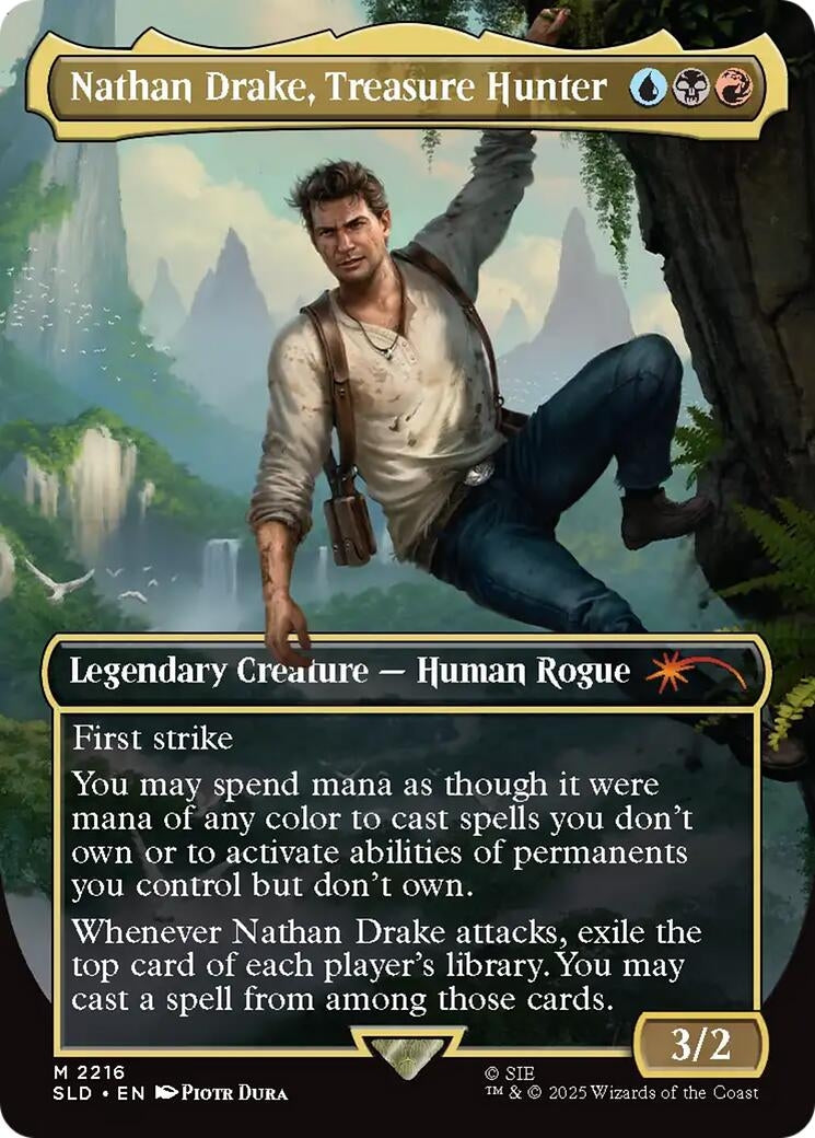 Nathan Drake, Treasure Hunter (2216) (Secret Lair Drop Series)