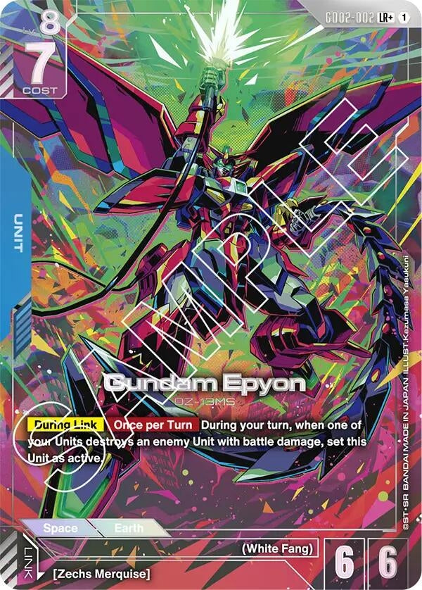 Image for Gundam Epyon (LR+) (GD02-002) (Dual Impact) - Gundam Card Game