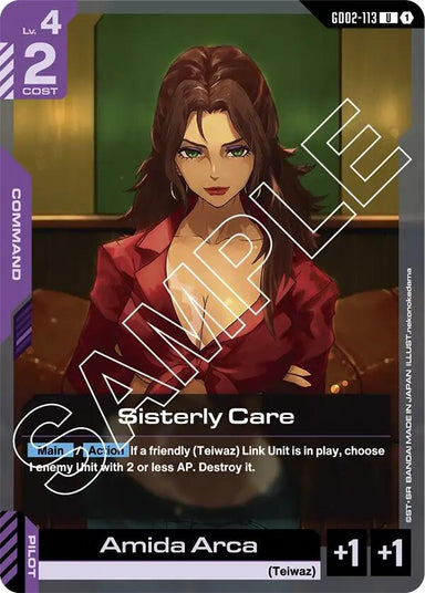 Image for Sisterly Care (GD02-113) (Dual Impact) - Gundam Card Game