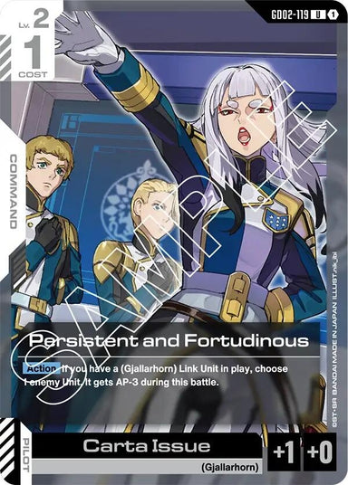 Image for Persistent and Fortudinous (GD02-119) (Dual Impact) - Gundam Card Game