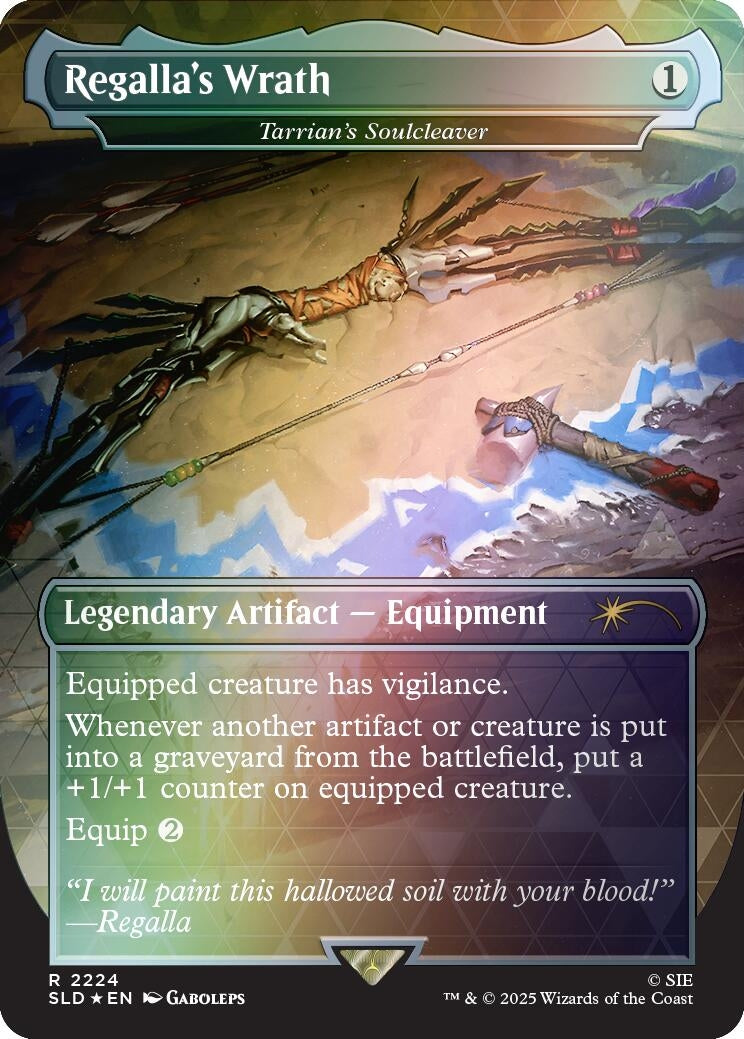Regalla's Wrath - Tarrian's Soulcleaver (Rainbow Foil) (2224) (Secret Lair Drop Series)