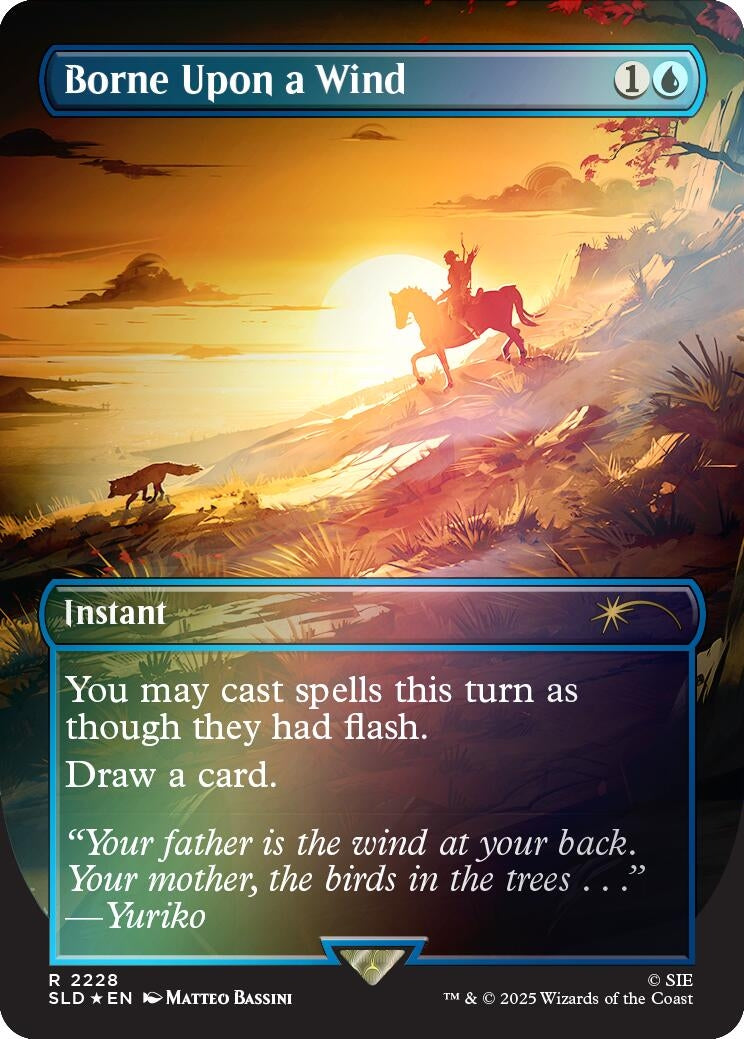 Image for Borne Upon a Wind (Rainbow Foil) (2228) (Secret Lair Drop Series) (SLD) - Magic: The Gathering