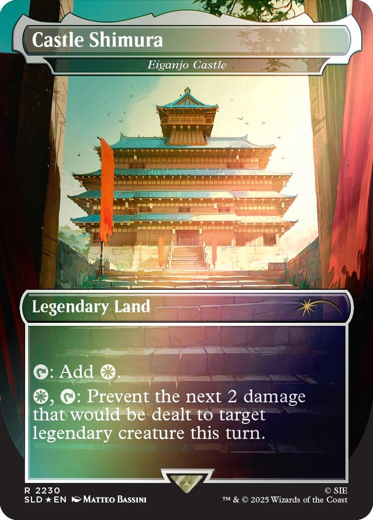Image for Castle Shimura - Eiganjo Castle (Rainbow Foil) (2230) (Secret Lair Drop Series) (SLD) - Magic: The Gathering