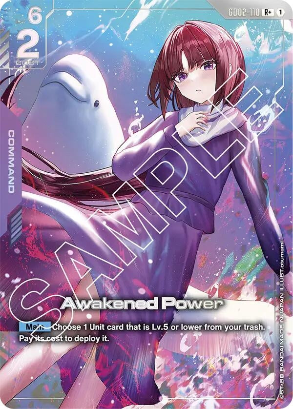 Image for Awakened Power (R+) (GD02-110) (Dual Impact) - Gundam Card Game