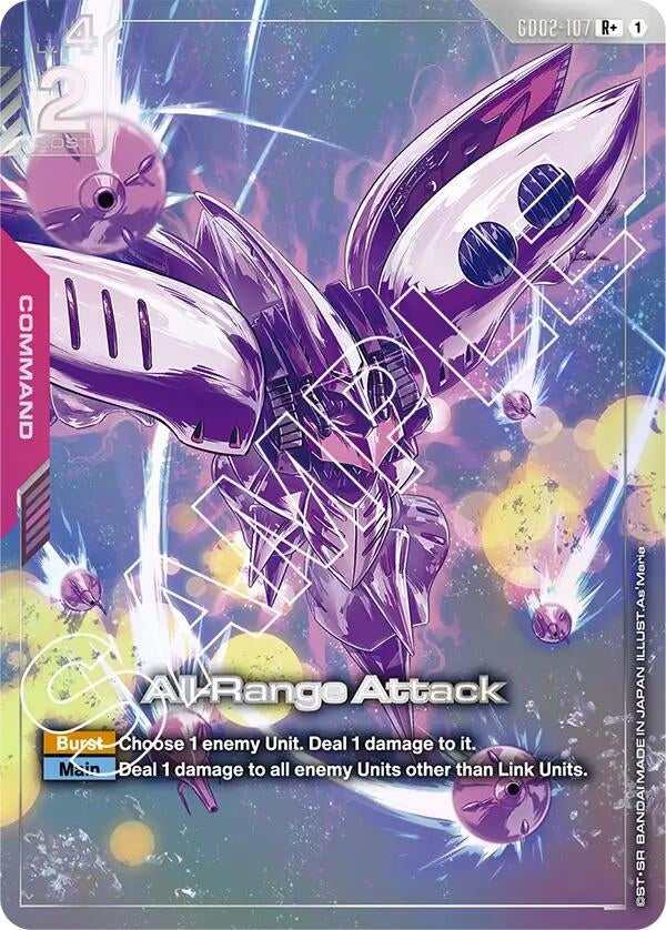 Image for All-Range Attack (R+) (GD02-107) (Dual Impact) - Gundam Card Game
