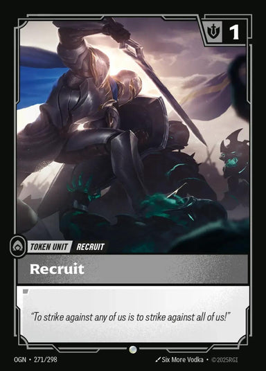 Image for Recruit (271) // Buff (271/298) (Origins) - Riftbound: League of Legends Trading Card Game