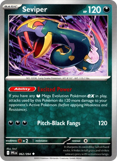 Image for Seviper (062/094) (ME02: Phantasmal Flames) - Pokemon