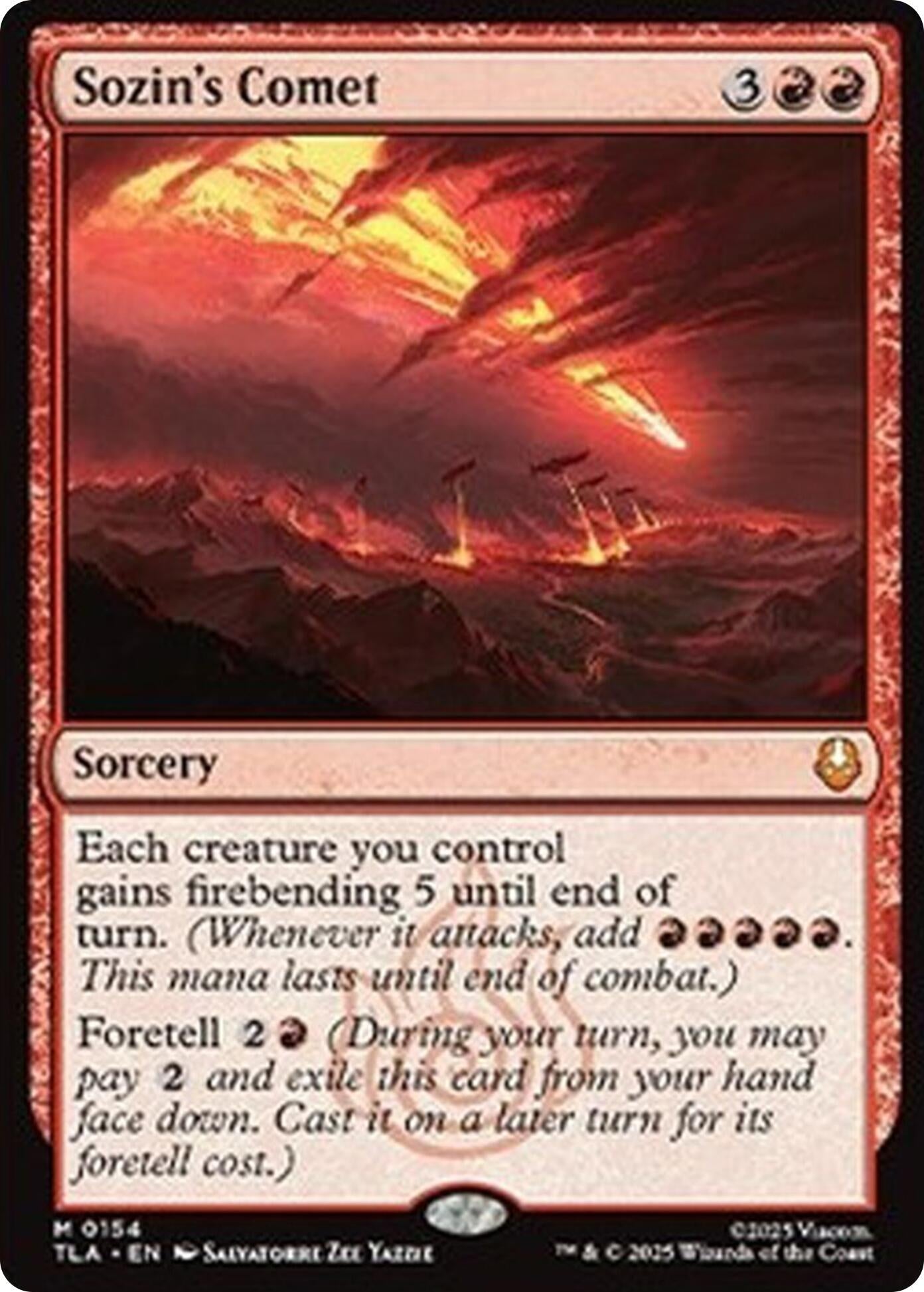 Image for Sozin's Comet (154) (Avatar: The Last Airbender) - Magic: The Gathering