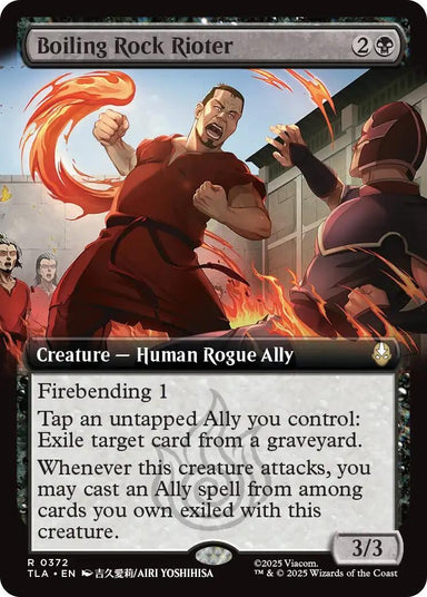 Image for Boiling Rock Rioter (Extended Art) (372) (Avatar: The Last Airbender) - Magic: The Gathering