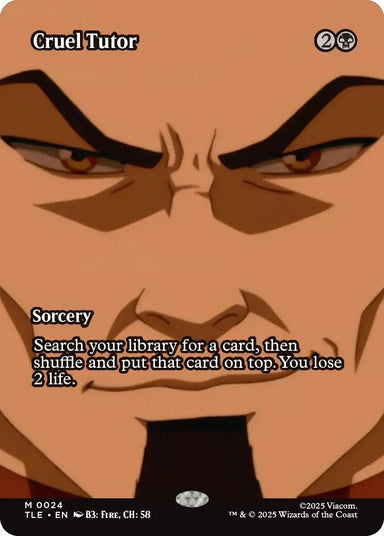 Image for Cruel Tutor (Borderless) (24) (Avatar: The Last Airbender: Eternal-Legal) - Magic: The Gathering