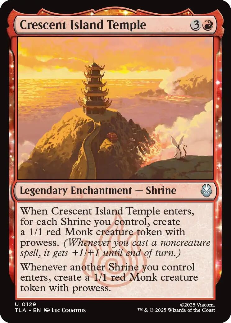 Image for Crescent Island Temple (129) (Avatar: The Last Airbender) - Magic: The Gathering