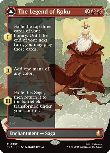 Image for The Legend of Roku (Borderless) (357) (Avatar: The Last Airbender) - Magic: The Gathering