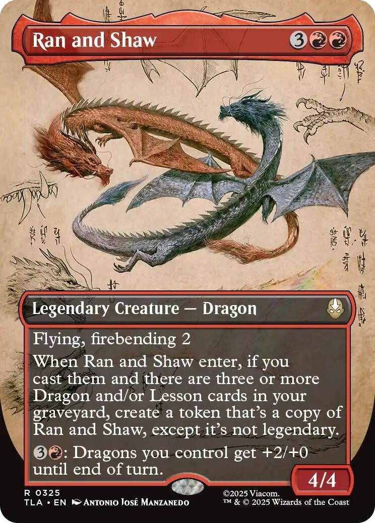 Image for Ran and Shaw (Borderless) (325) (Avatar: The Last Airbender) - Magic: The Gathering