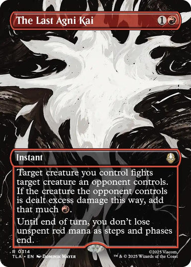 Image for The Last Agni Kai (Borderless) (314) (Avatar: The Last Airbender) - Magic: The Gathering