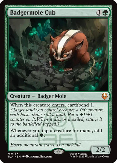 Image for Badgermole Cub (167) (Avatar: The Last Airbender) - Magic: The Gathering