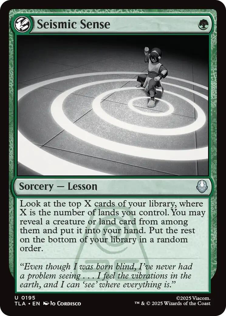 Image for Seismic Sense (195) (Avatar: The Last Airbender) - Magic: The Gathering