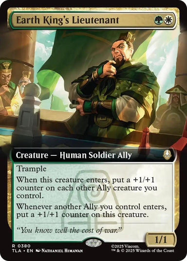 Image for Earth King's Lieutenant (Extended Art) (380) (Avatar: The Last Airbender) - Magic: The Gathering
