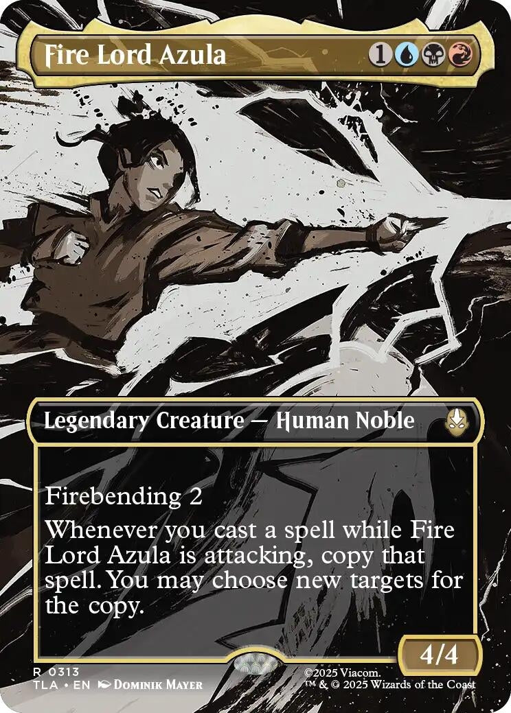 Image for Fire Lord Azula (0313) (Borderless) (313) (Avatar: The Last Airbender) - Magic: The Gathering