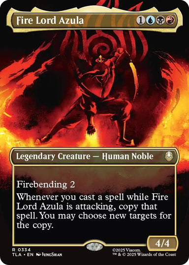 Image for Fire Lord Azula (0334) (Borderless) (334) (Avatar: The Last Airbender) - Magic: The Gathering