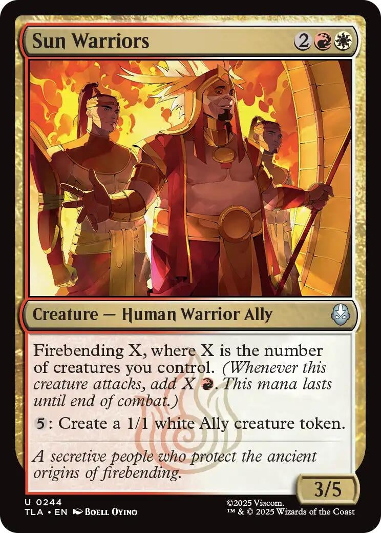 Image for Sun warriors (244) (Avatar: The Last Airbender) - Magic: The Gathering