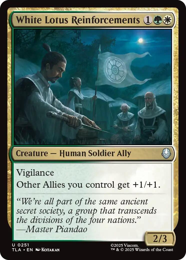 Image for White Lotus Reinforcements (251) (Avatar: The Last Airbender) - Magic: The Gathering