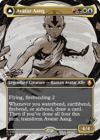 Image for Avatar Aang (Borderless) (308) (Avatar: The Last Airbender) - Magic: The Gathering