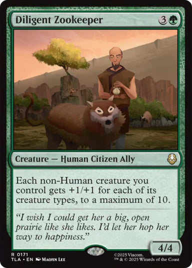 Image for Diligent Zookeeper (171) (Avatar: The Last Airbender) - Magic: The Gathering